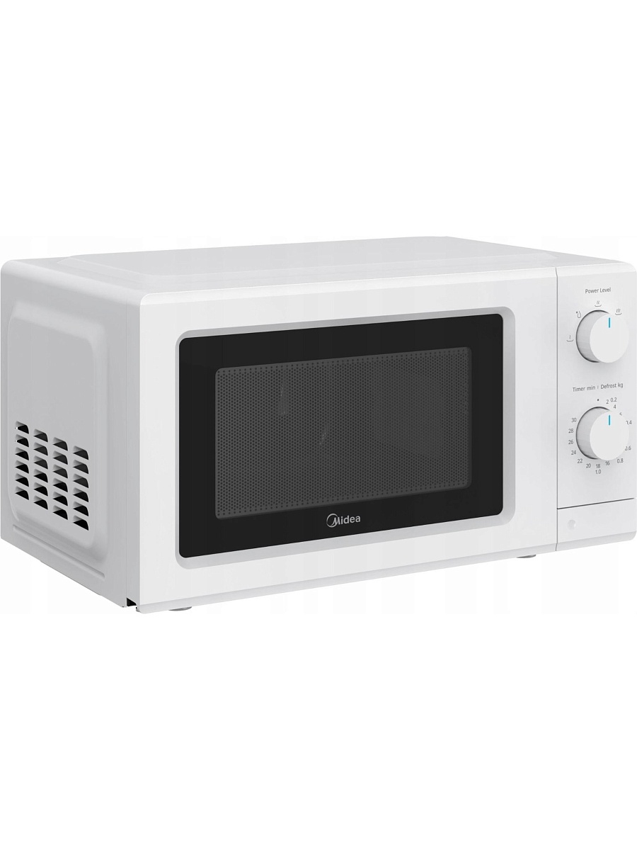 Микроволновая печь Midea MD-MP012MK-WH (19 л, 700 Вт, переключатели поворотный механизм, белый)-0