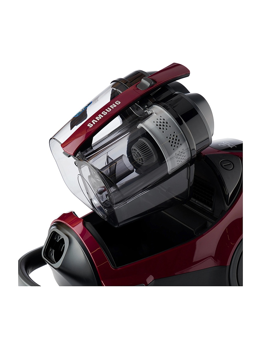 Пылесос Samsung VCC885FH3P (2200/430 Вт, контейнер 2л, бордовый, турбощётка)-3