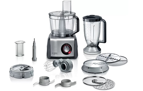 Кухонный комбайн Bosch MC812M844 (1250Вт / 3.9л / блендер, миксер, нарезка овощей, тёрка)-0