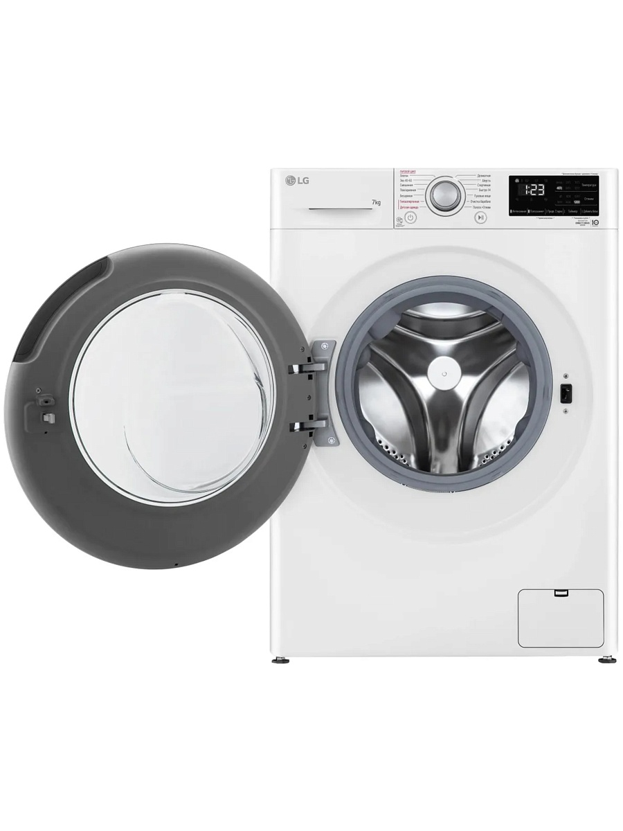 Стиральная машина LG F2V3HS4W (47,5см / 7кг / 1200об / пар / Tub Clean / Inverter Direct Drive / A)-2