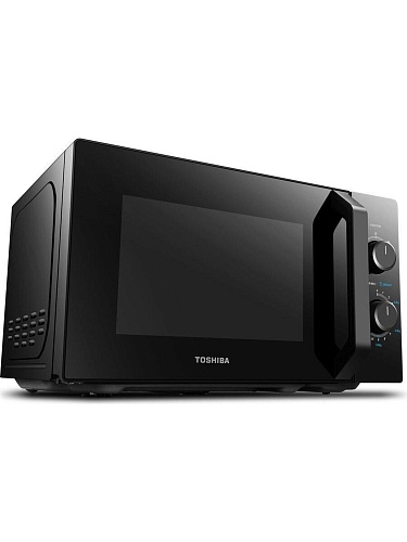 Микроволновая печь Toshiba MW2-MM20P(BK) (20 л, 800 Вт, переключатели поворотный механизм, чёрный)-1