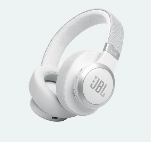 Беспроводные наушники с микрофоном JBL Live 770NC, Bluetooth, ANC, 20 Гц-20000 Гц, 32 Ом, 100 дБ, White