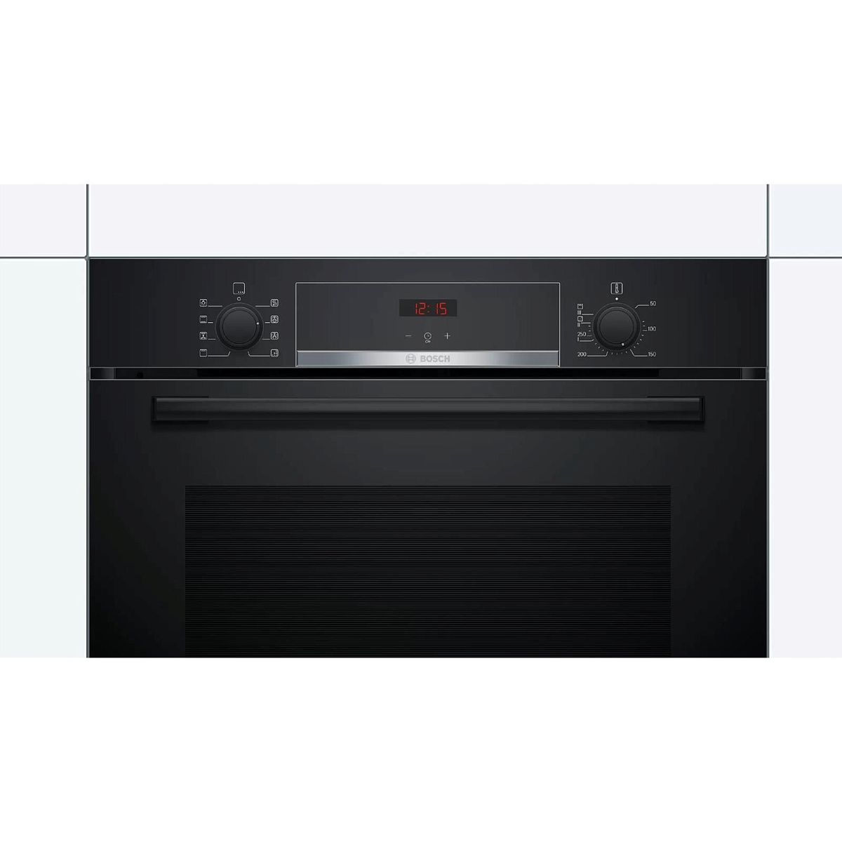Духовой шкаф Bosch HBA553BA0 (Serie4 / 71 л / до 275 °C / Чёрное стекло / Гриль / EcoClean Direct / A)
