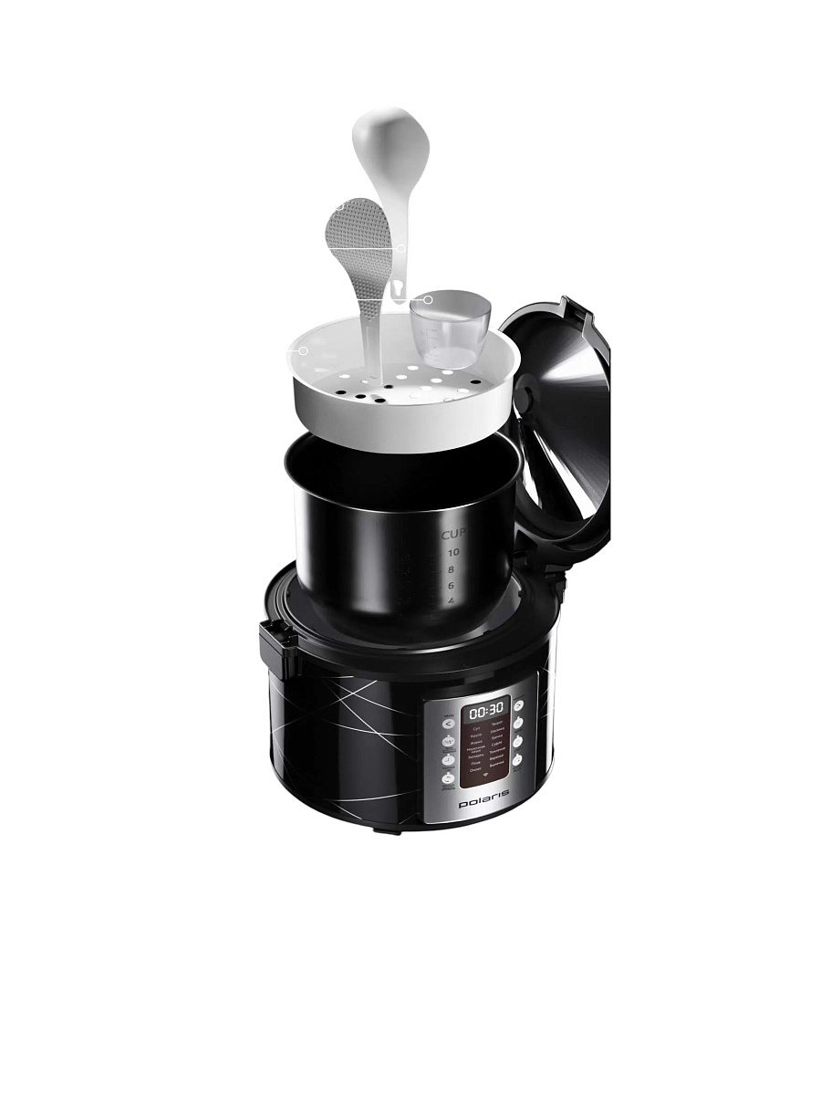 Мультиварка Polaris PMC 5020 Wi-Fi IQ Home (5 л / 750 Вт / 45 программ / поддержание тепла, отложенный старт / управление со смартфона)-3