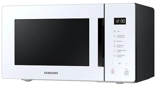 Микроволновая печь Samsung MS23T5018AW (23 л, 800 Вт, переключатели сенсор, дисплей, белый)-0