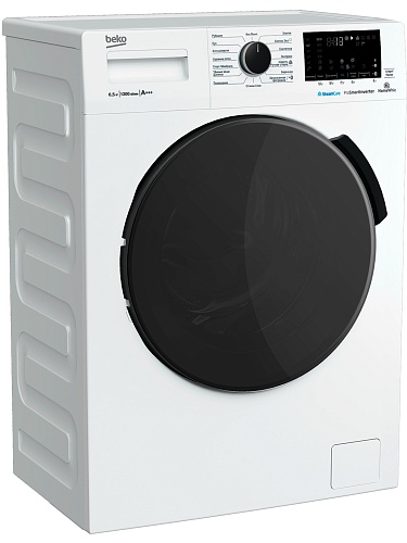 Стиральная машина Beko WSPE6H616W (44см / 6,5кг / 1200об / пар SteamCure™ / HomeWhiz®(Bluetooth) / Инверторный мотор ProSmart™ / A+++)-1