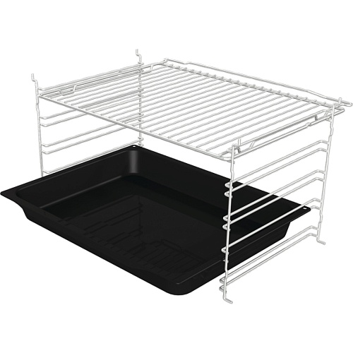 Духовой шкаф Gorenje BO6712E02XK (Essential / 84 л / до 300 °C / Нерж. + чёрное стекло / AquaClean / съемные направляющие / А)-3