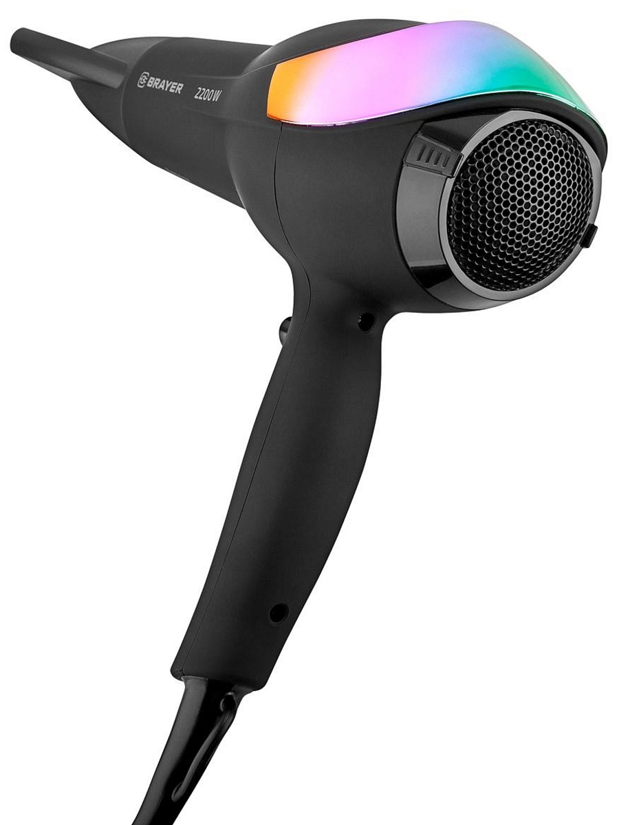 Фен Brayer BR3003 (полноразмерный / 2200 Вт / 3 режима / холодный воздух / шнур - 1.8 м)
