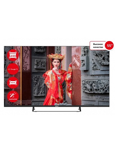 Телевизор AKAI с функцией караоке 55" TA55BU700 4K UHD Google TV