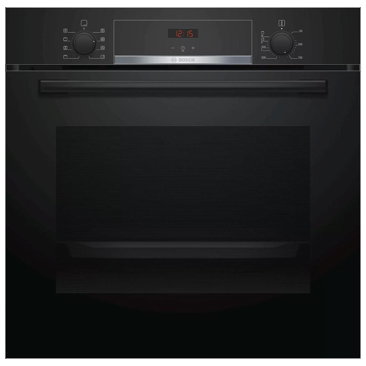 Духовой шкаф Bosch HBA553BA0 (Serie4 / 71 л / до 275 °C / Чёрное стекло / Гриль / EcoClean Direct / A)