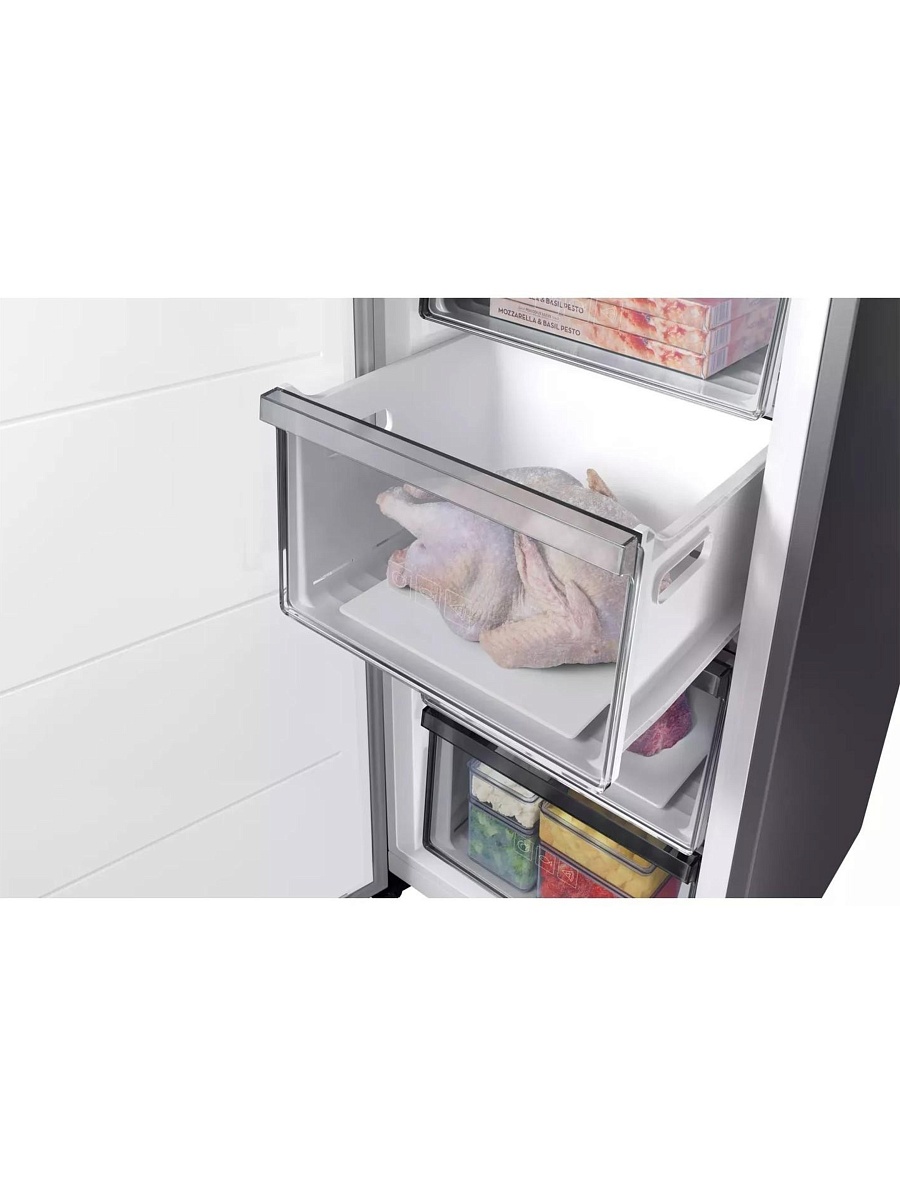 Морозильная камера Samsung RZ32C7BFES9 (Объем - 323 л / Высота - 186см / A++ / Нерж. сталь / NoFrost / Wi-Fi)