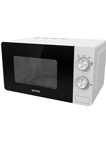 Микроволновая печь Gorenje MO20E1W (Essential / 20 л, 800 Вт, переключатели поворотный механизм, белый/черный)-2