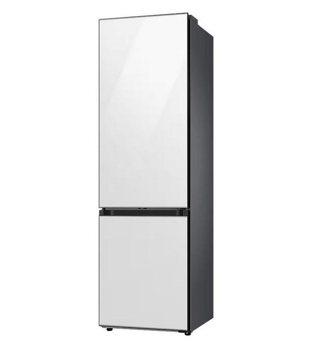 Холодильник Samsung RB38C7B6D12 (Объем - 390 л / Высота - 203 см / A+++ / Белое стекло / NoFrost / Space Max / All Around Cooling / Wi-Fi)