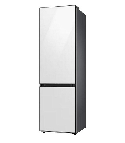 Холодильник Samsung RB38C7B6D12 (Объем - 390 л / Высота - 203 см / A+++ / Белое стекло / NoFrost / Space Max / All Around Cooling / Wi-Fi)