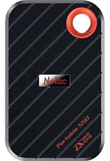 Накопитель SSD ext  512Gb Netac ZX20 II USB 3.2 Gen 2 Type-C R2000/W1800 Mb/s NT01ZX20-512G-32BL  with USB C to A cable and 20Gbps USB C to C cable-999