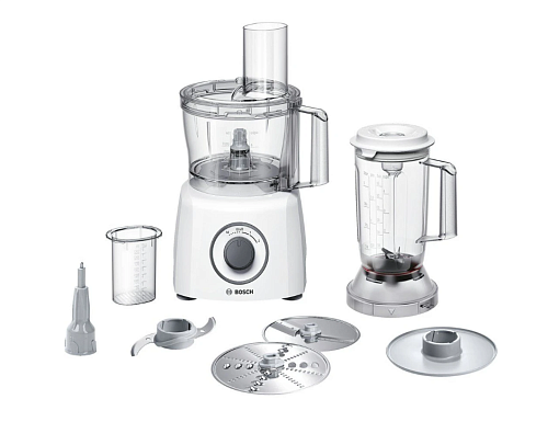 Кухонный комбайн Bosch MCM3200W (800Вт / 2.3 л / блендер, тёрка, шинковка, измельчитель)-0