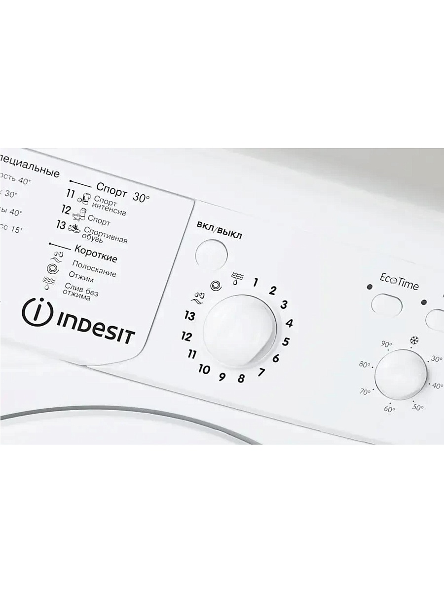 Стиральная машина Indesit IWUB 4085 (CIS) (32,3 см / 4кг / 800об / Eco Time / A)