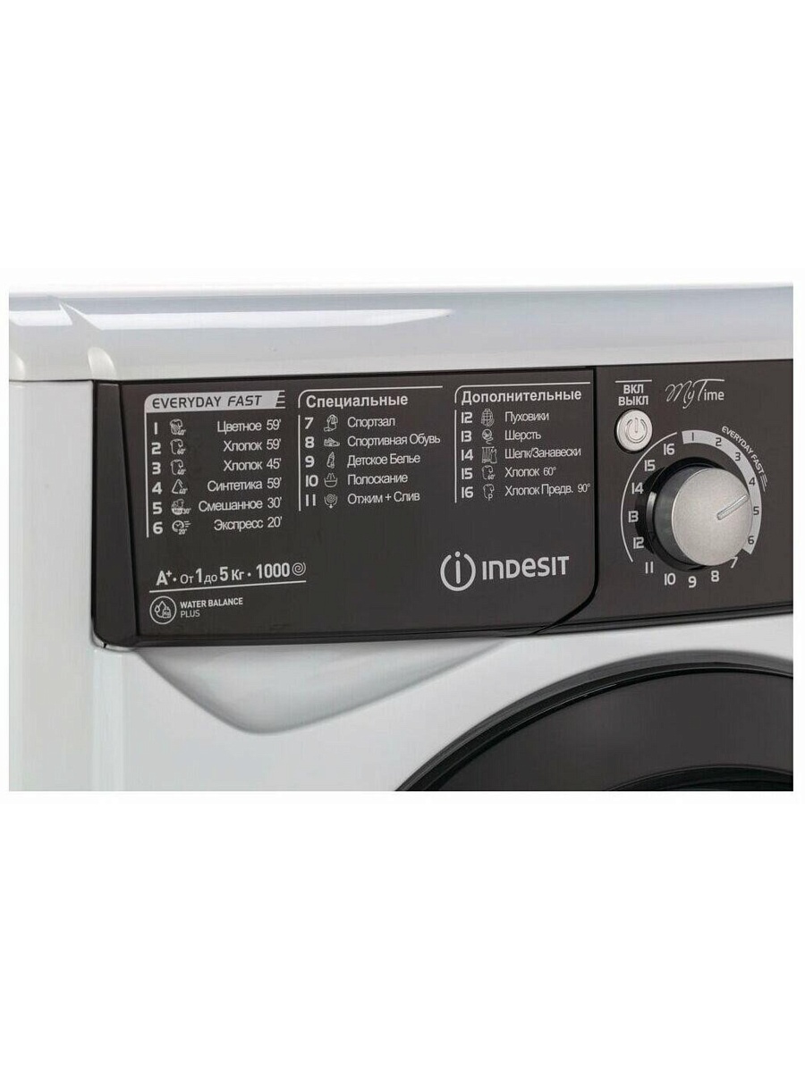 Стиральная машина Indesit EWUD 4105 BK CIS (32,3 см / 4кг / 1000об / Extra Wash / A)