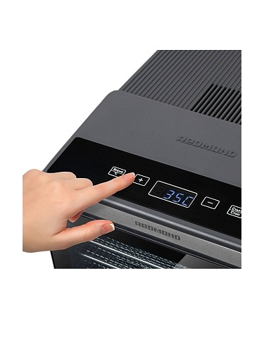 Сушилка для овощей и фруктов Redmond FD1105 (500 Вт, 35-70°C, 6 секций, регулировка температуры, дисплей, таймер)-2