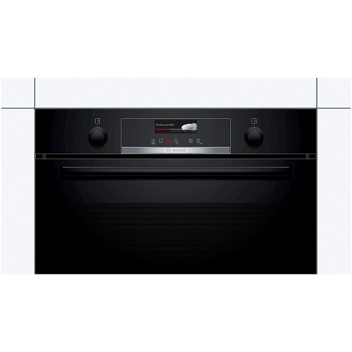 Духовой шкаф Bosch HBG539EB0 (Serie6 / 71 л / до 275 °C / чёрное стекло / Гриль / Телескоп. напр. (x1) / EcoClean Direct задняя стенка / SoftClose /A)-1