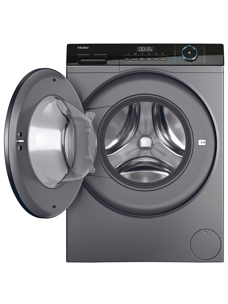 Стиральная машина Haier HW80-B14939S8 (I-Pro Serie3 / 62 см / 8кг / 1400об / пар / Direct Motion / A+++ / Антрацит)