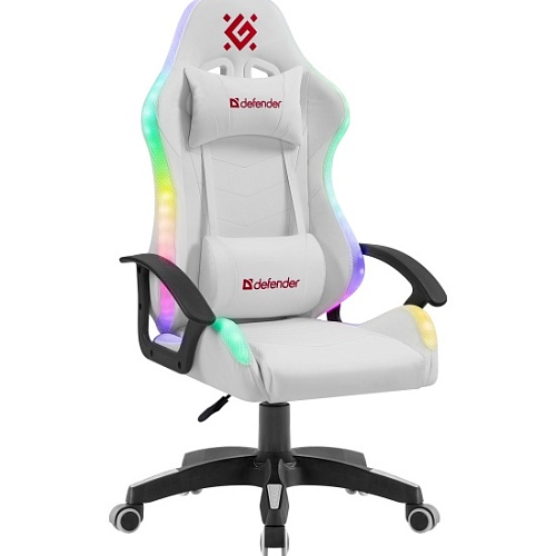 Игровое кресло Defender Factor X RGB, белый