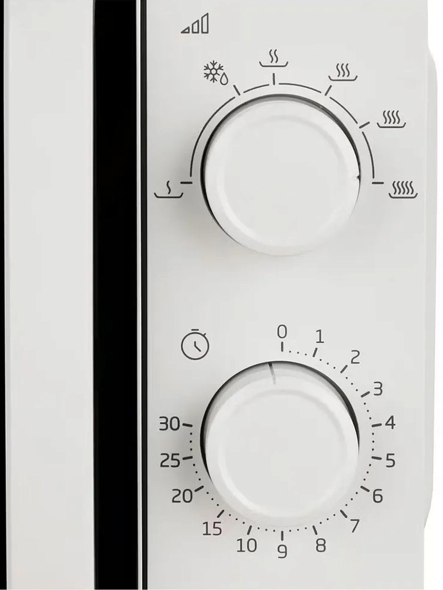 Микроволновая печь Beko MOC20100W1 (20 л, 700 Вт, поворотные переключатели, черный)-2