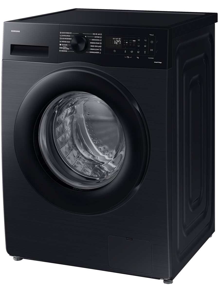 Стиральная машина Samsung WW11DG5B25AB (64см / 11кг / 1400 об / пар / EcoBubble / Digital Inverter / Чёрная)-1