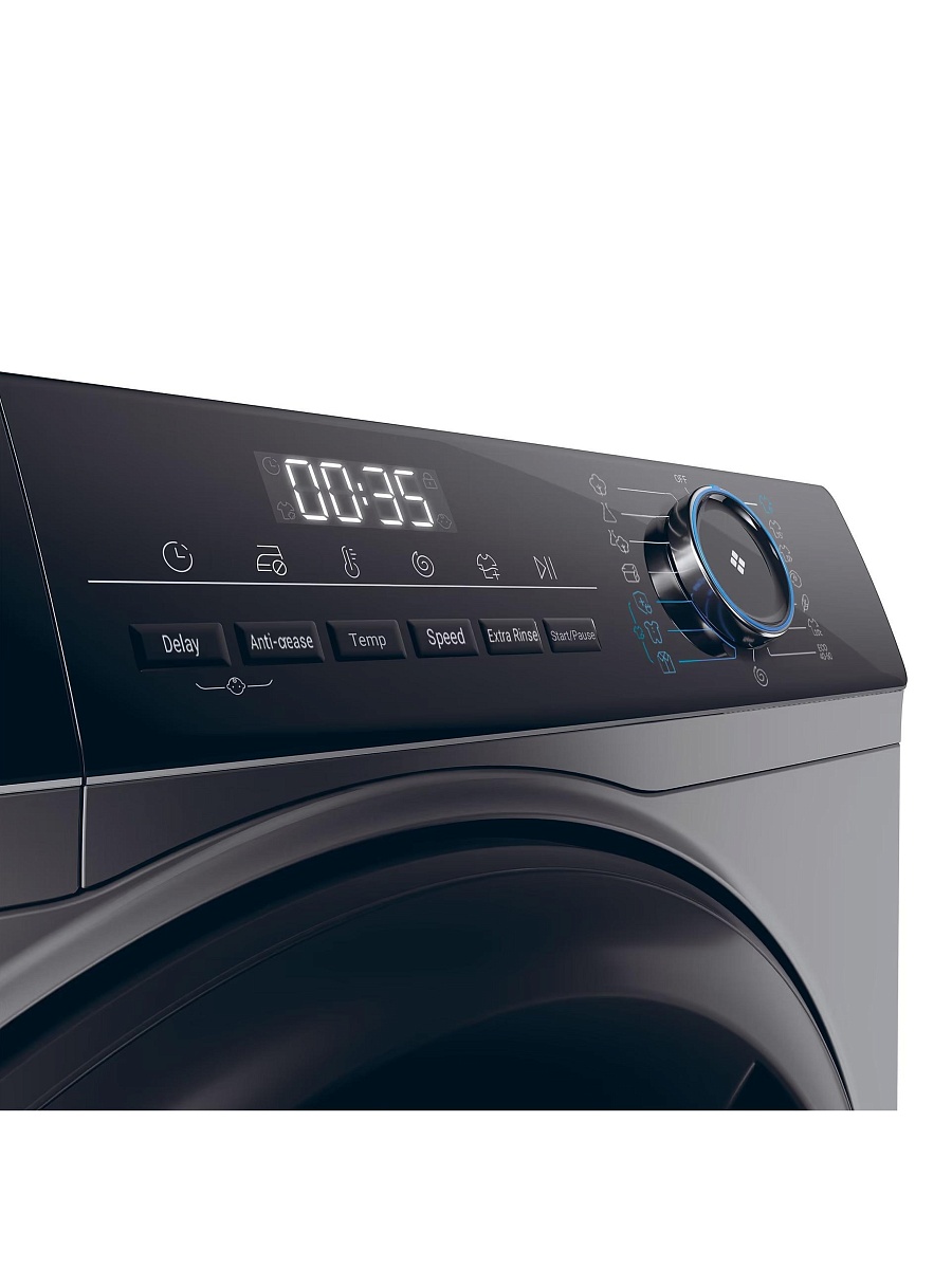 Стиральная машина Haier HW80-B14939S8 (I-Pro Serie3 / 62 см / 8кг / 1400об / пар / Direct Motion / A+++ / Антрацит)