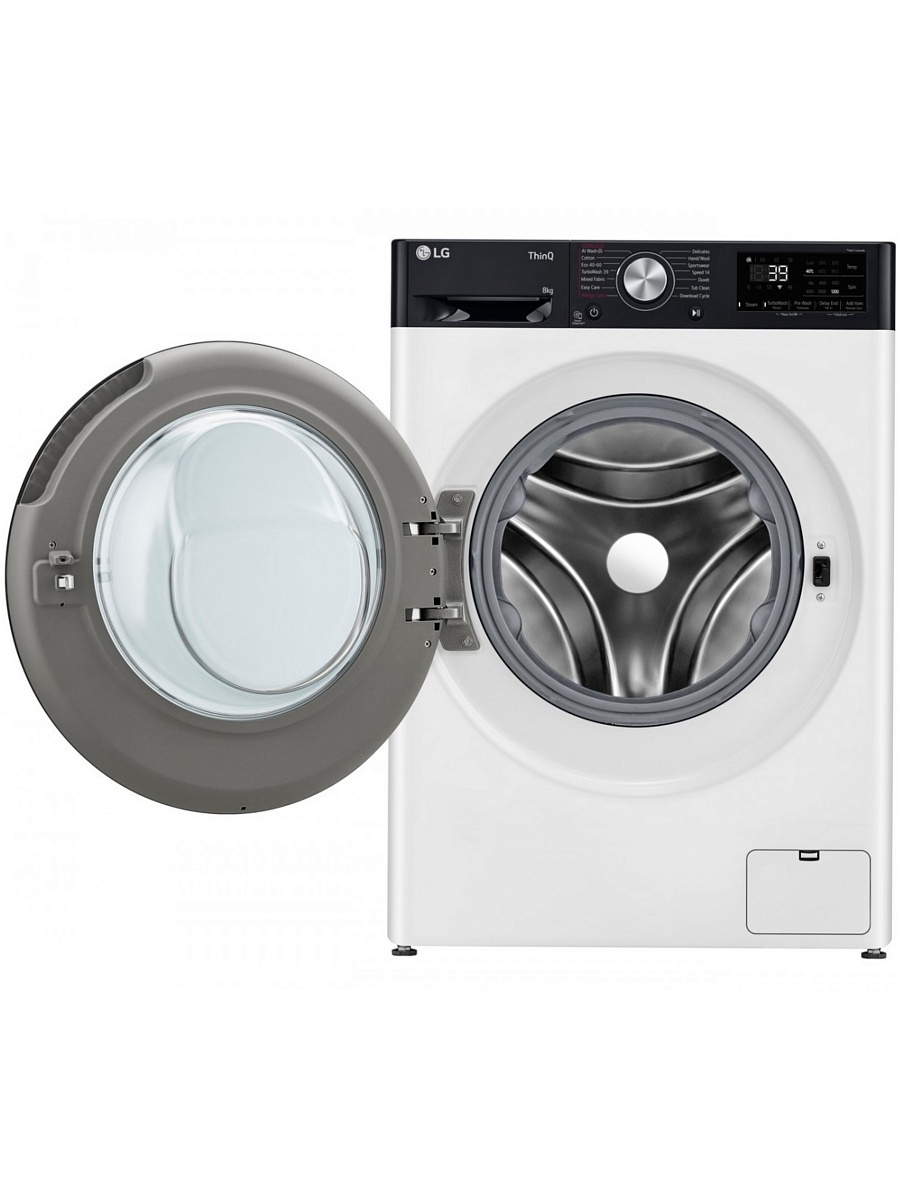 Стиральная машина LG F2WR708S2H (47.5см / 8кг / 1200об / пар / добавление белья / AI DD ™ / TurboWash™ 360˚ / Wi-Fi / Inverter Direct Drive / A+++)-3