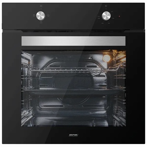 Духовой шкаф MPM MPM-63-BOS-10B (77 л / до 240 °C / Чёрное стекло / съемные направляющие / А)-0