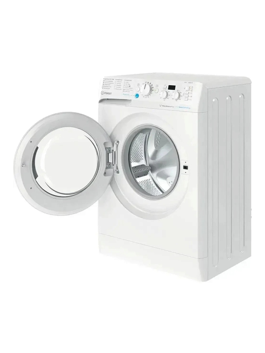 Стиральная машина Indesit BWSD 61051 WWV RU (42.5см / 6кг / 1000об / пар / Push&Go Steam / Water Balance Plus)