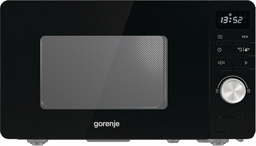 Микроволновая печь Gorenje MO20A3B (Advanced / 20 л, 800 Вт, переключатели кнопки + поворотный механизм, черный)