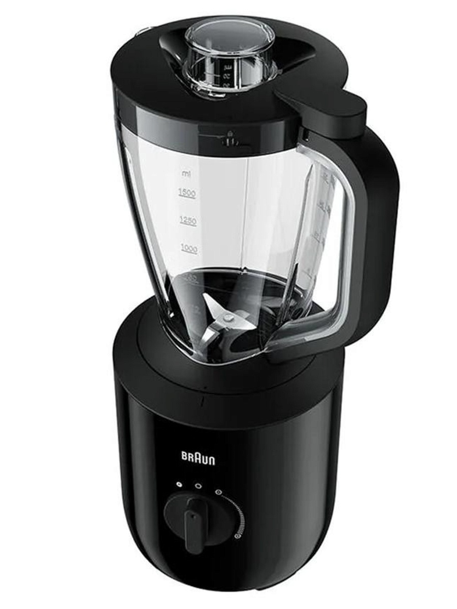 Блендер стационарный Braun JB3100BK (800 Вт/ плавная регулировка скорости/ 1500 мл/ кувшин / материал чаши - пластик)