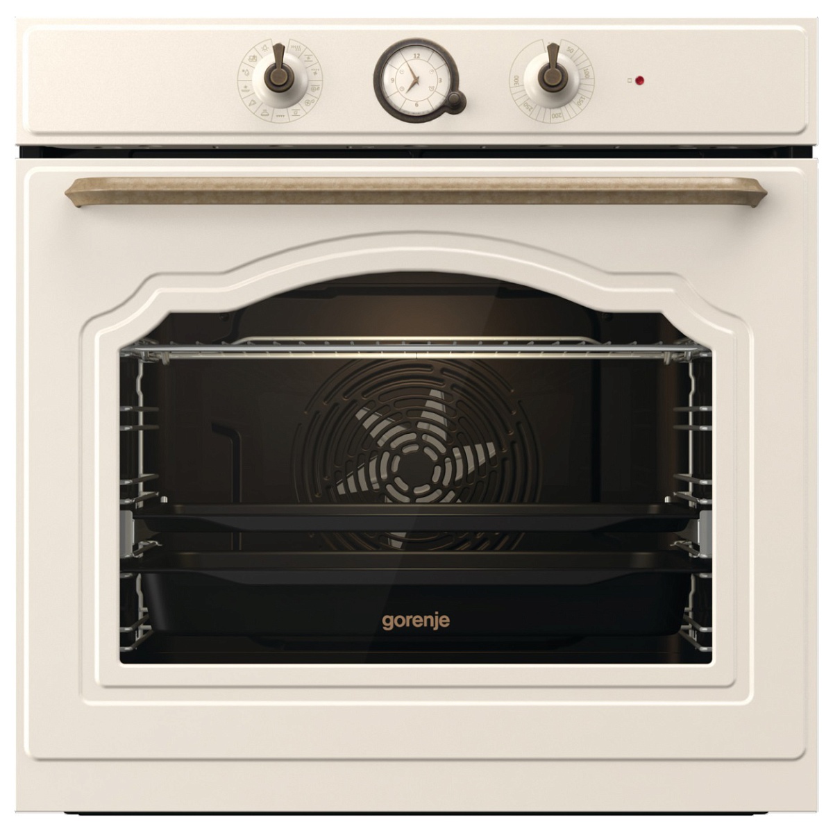 Духовой шкаф Gorenje BOS67372CLI (Classico / 77 л / до 300 °C / Бежевый, эмаль / AquaClean / PerfectGrill / телескоп. напр. (x1) / А)