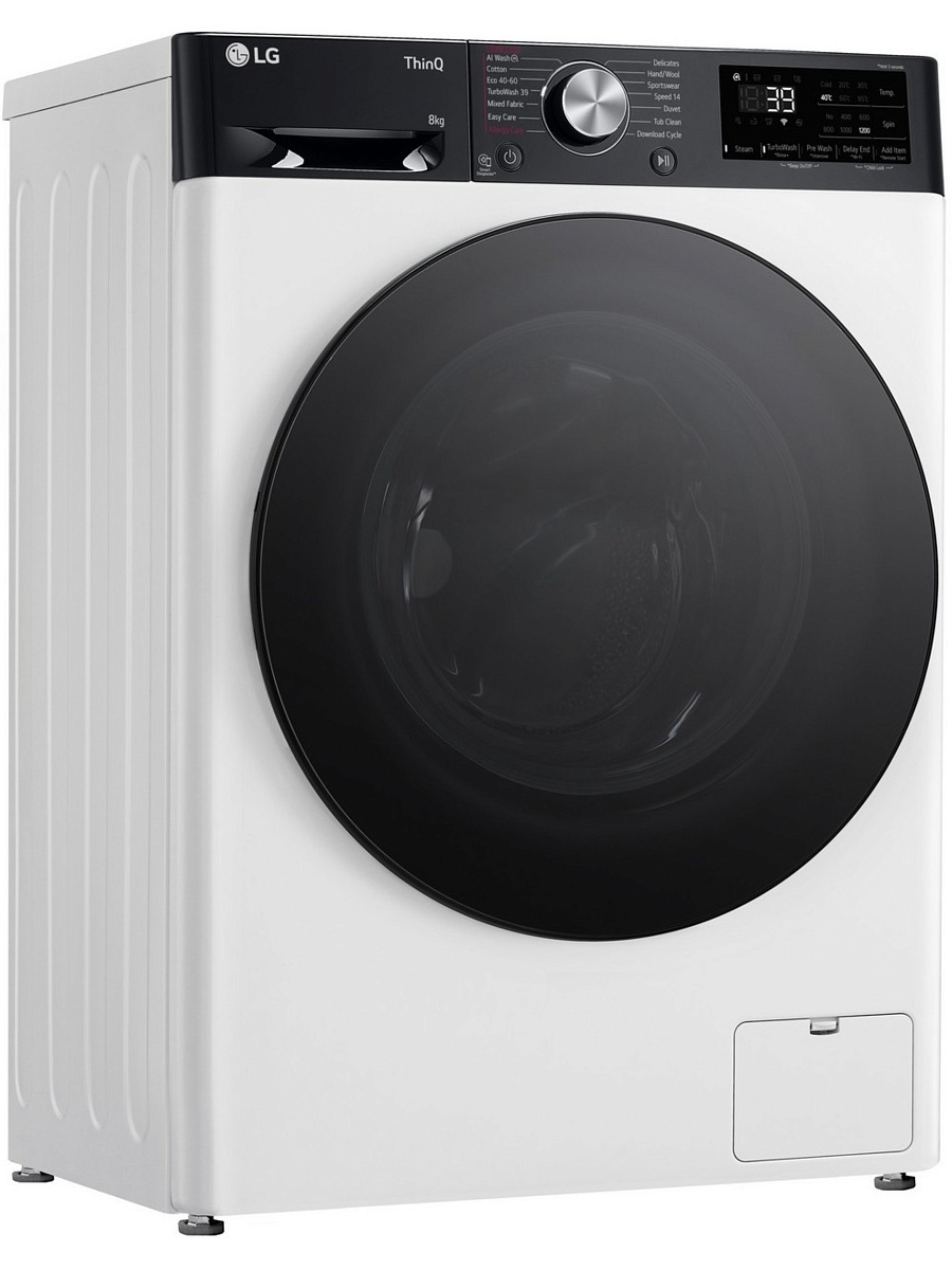 Стиральная машина LG F2WR708S2H (47.5см / 8кг / 1200об / пар / добавление белья / AI DD ™ / TurboWash™ 360˚ / Wi-Fi / Inverter Direct Drive / A+++)-0