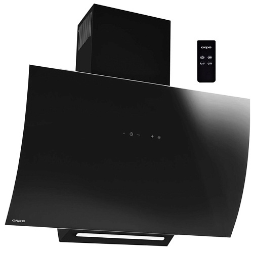 Вытяжка наклонная AKPO WK-9 Clarus Pro 60 Black (1100 м³/ч / 115 Вт / LED освещение 2,8 Вт / ширина - 60 см / чёрное стекло)-0