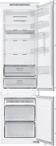 Холодильник встраиваемый Samsung BRB70F30AES0 (Объем - 298л / Высота - 193.5см / Слайдерное крепл. фасадов / Twin Cooling+ / Wi-Fi / NoFrost)