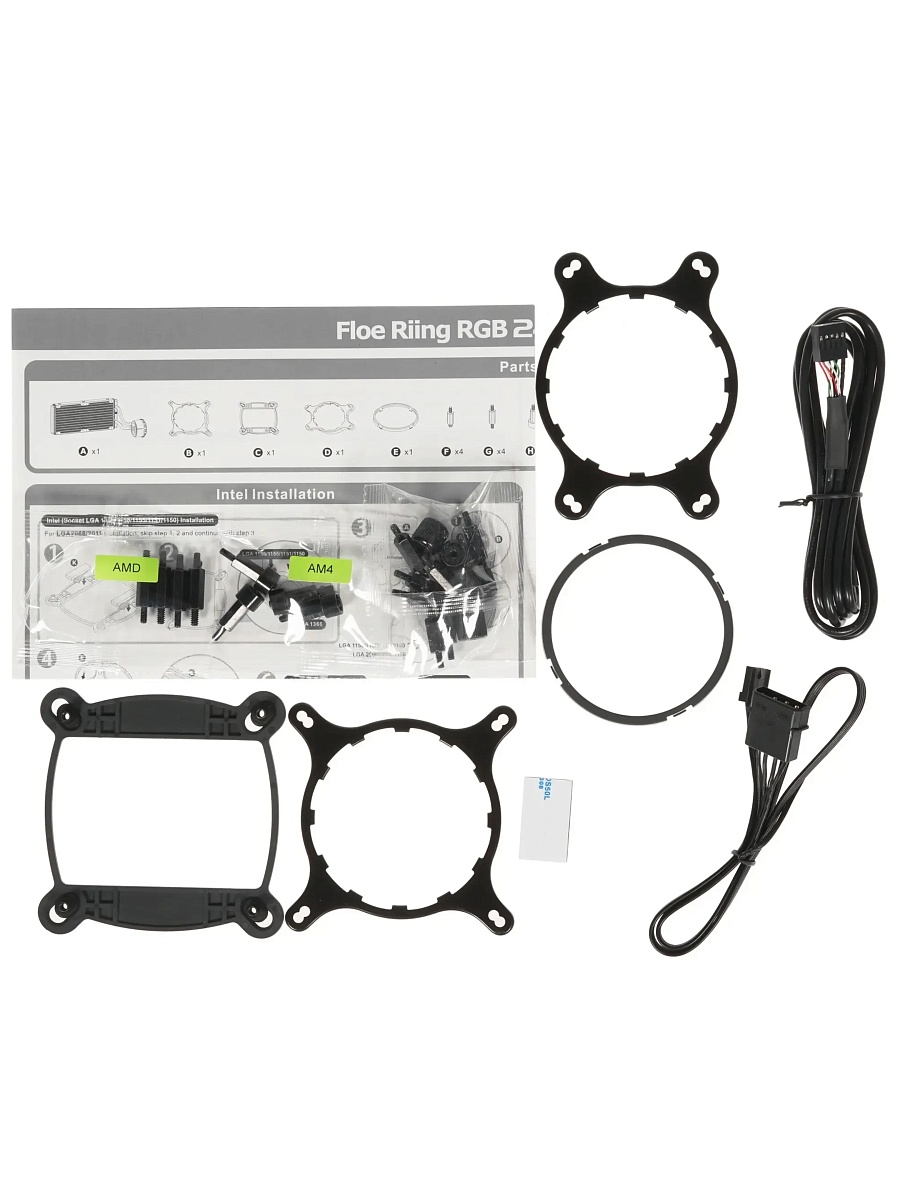 Водяное охлаждение Thermaltake Floe Riing RGB 240 TT Premium  Soc-1200/AM4 CL-W157-PL12SW-A 