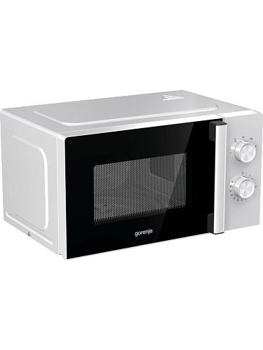 Микроволновая печь Gorenje MO20E1WH (Essential / 20 л, 800 Вт, переключатели поворотный механизм, белый/черный)-1