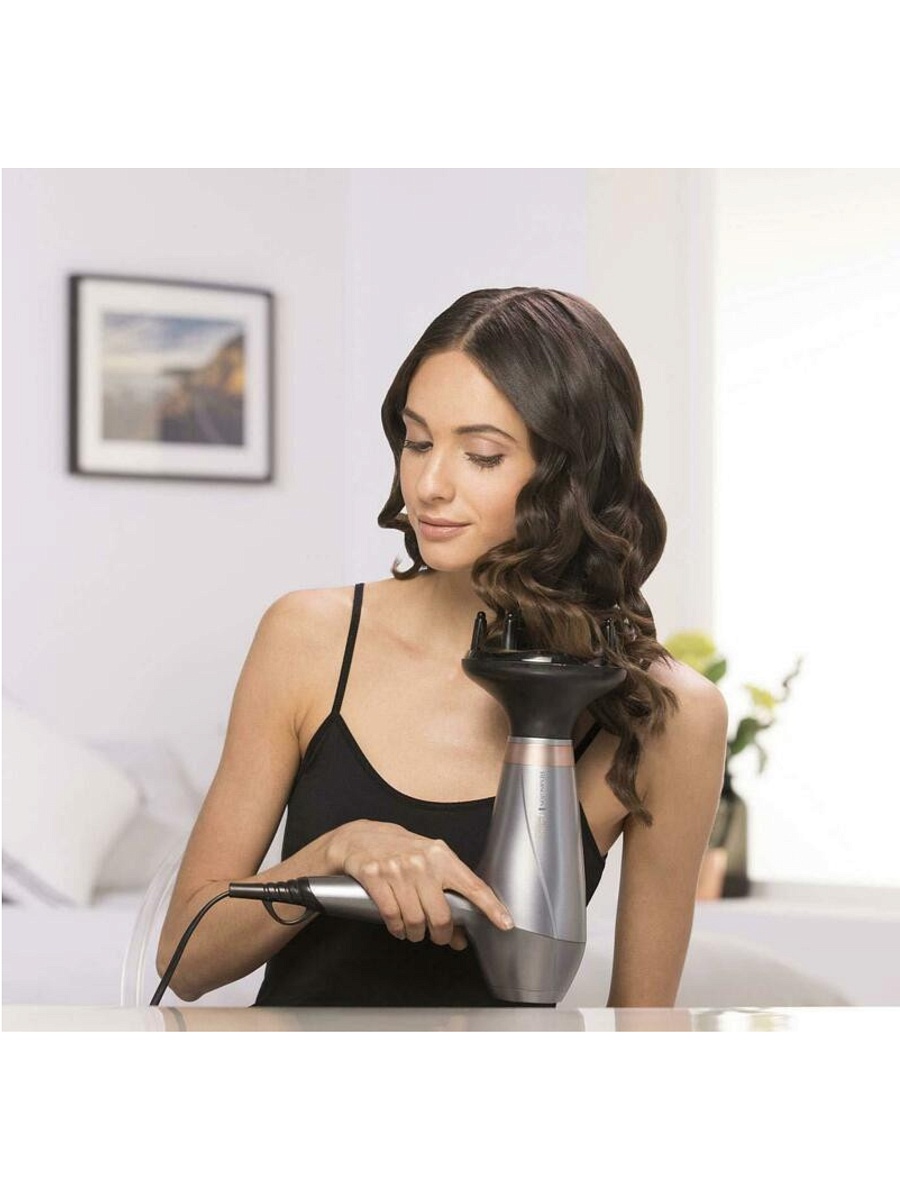 Фен Remington Pro AC8820 (полноразмерный / 2200 Вт / 3 режима / холодный воздух / шнур - 3 м / ионизация / AC мотор/ диффузор)