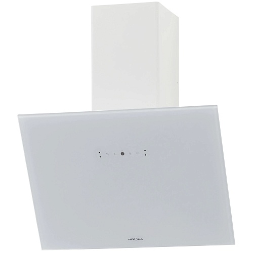 Вытяжка наклонная KRONA BELINDA 600 white SGC (850 м³/ч / 62 Вт / LED освещение 2x1 Вт / ширина - 59.6 см / белое стекло)-0