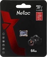 Память micro Secure Digital Card 128Gb class10 Netac / без адаптера SD /NT02P500STN-128G-S/-999