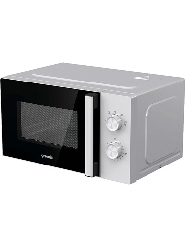 Микроволновая печь Gorenje MO20E1WH (Essential / 20 л, 800 Вт, переключатели поворотный механизм, белый/черный)-2