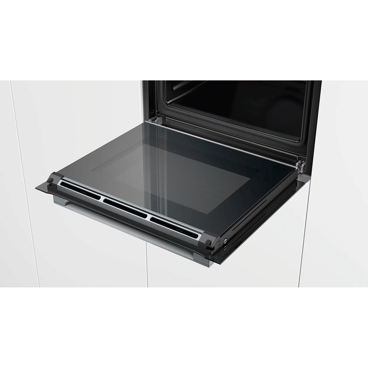 Духовой шкаф Bosch HBG634BS1 (Serie8 / нерж / EcoClean Direct / TFT-дисплей / SoftMove / 4D-HotAir)