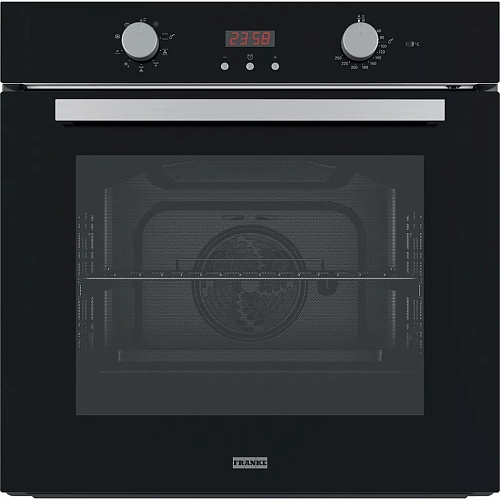 Духовой шкаф Franke FSL 86 H BK (71 л / до 250°C / чёрное стекло / Боковые напр. / AquaClean / SoftClose / A)