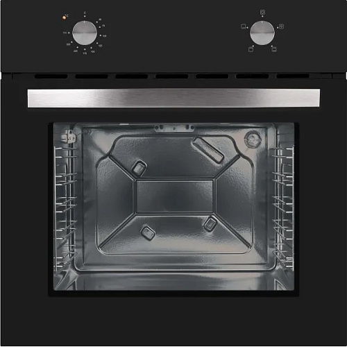Духовой шкаф MPM MPM-63-BO-27 (75 л / до 240 °C / Чёрное стекло / съемные направляющие / STEAMCLEAN / А)-0