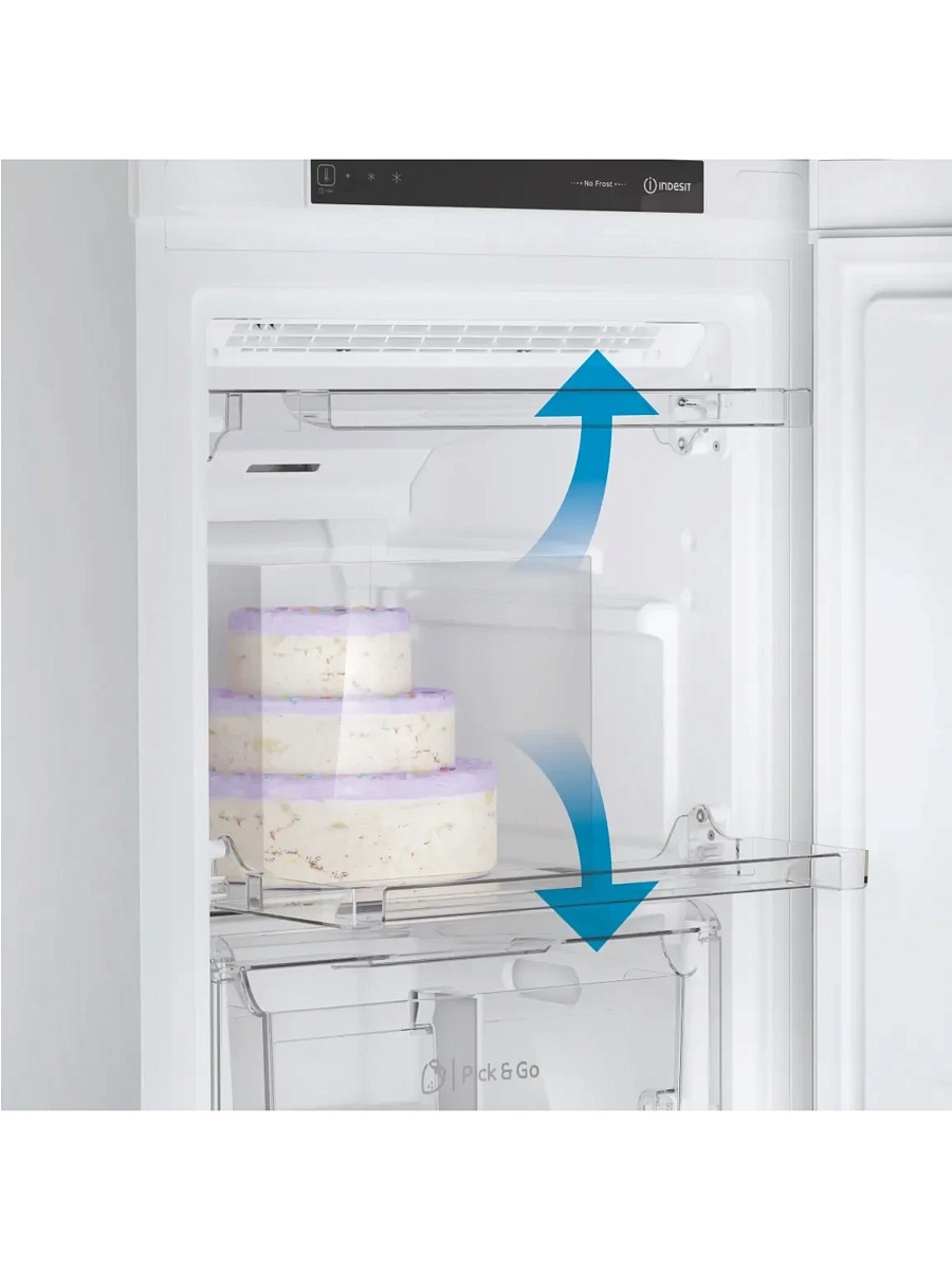 Морозильная камера Indesit DFZ 4150.1 (Объем - 204 л / Высота - 150 см / B / Белый / NoFrost)