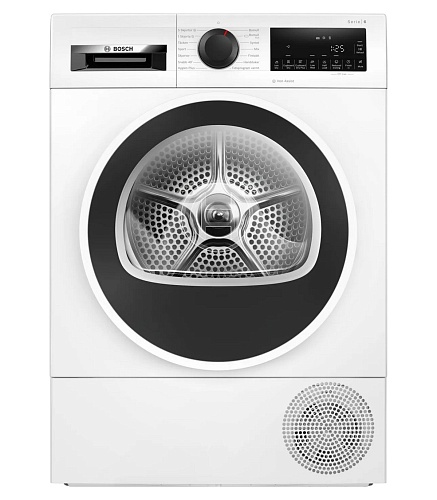 Сушильная машина с тепловым насосом Bosch WQG245AISN (Serie6 / 59,9см / 9 кг / AutoDry / Iron Assist / AntiVibration Design / А++)-0