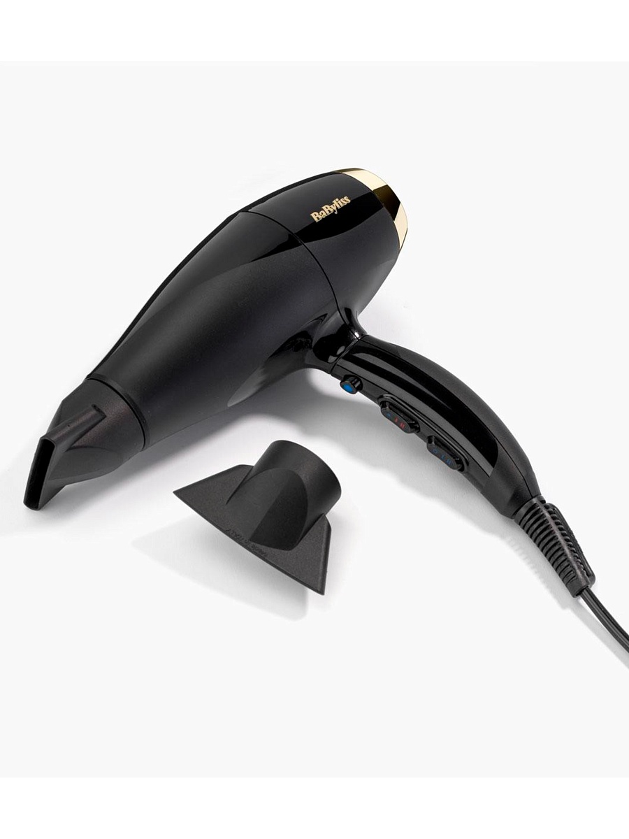 Фен BaByliss 6714E (полноразмерный / 2300 Вт / 2 режима / холодный воздух / генератор ионов / шнур - 2,8 м / AC-мотор)